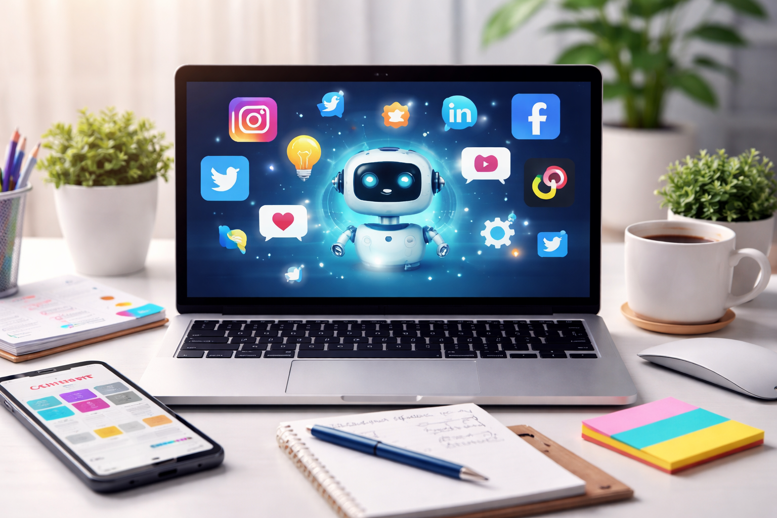 How an AI Content Generator for Social Media Helps Marketers Save Time